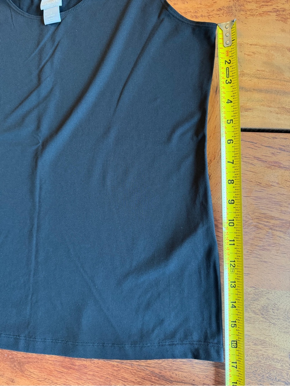 Chico’s Classic Black Sleeveless Tank Top - Women's Large, Chico’s size 2 - Picture 8 of 10